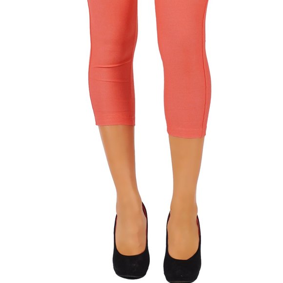 Jean Look Cotton Blend Jeggings Tights Slimming - Picture 3 of 6